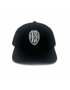 Cappello sport nero in puro cotone con toppa in alta definizione Cesena FC.