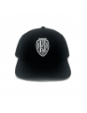 Cappello sport nero in puro cotone con toppa in alta definizione Cesena FC.
