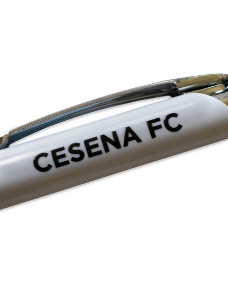 Penna a sfera in metallo con punta a scatto Cesena F.C.