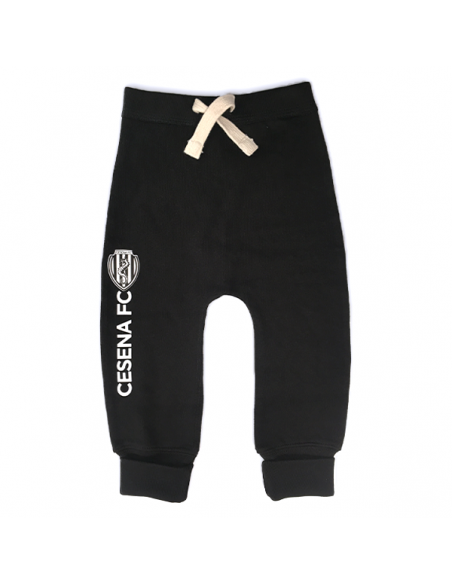 Pantalone tuta da neonato e bambino Cesena F.C. con interno in pile. Disponibile in Bianco, Grigio e Nero.