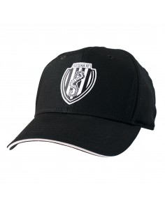 Cappello sport nero in puro cotone con toppa in alta definizione Cesena FC. Edizione Limitata!
