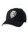 Cappello sport nero in puro cotone con toppa in alta definizione Cesena FC. Edizione Limitata!