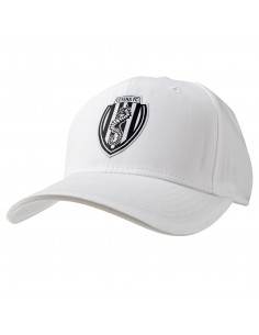 Cappello sport bianco in puro cotone con toppa in alta definizione Cesena FC. Edizione Limitata!