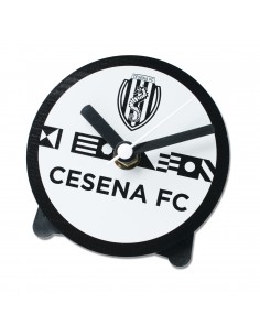 Orologio da tavolo Cesena F.C. con supporto, perfetto per comodino e scrivania.